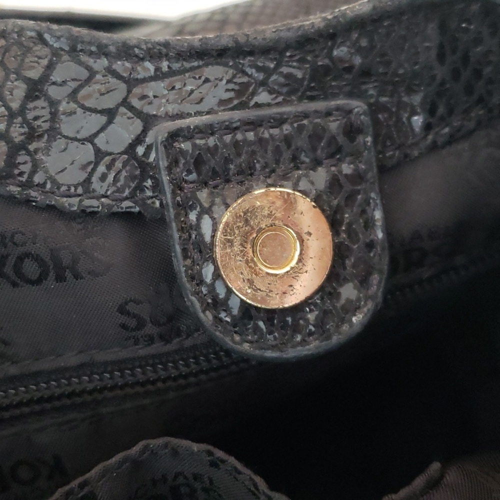 Michael Kors Patent Python Embossed Leather Chain… - image 6